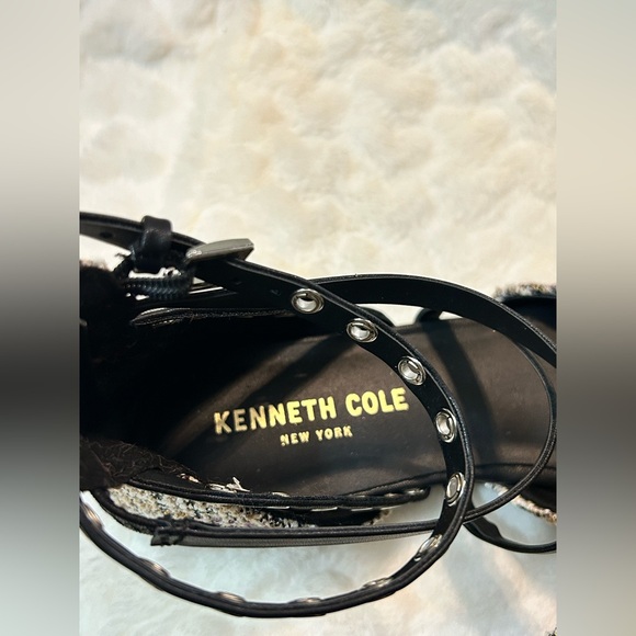 Kenneth Cole Tweed Mason Ballet Flats ankle strap women’s size 5.5M - Picture 4 of 15